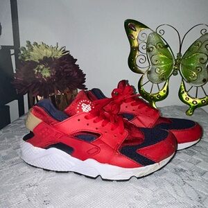 Nike Air Huarache University Red, Blue, White Sneakers with Chunky Silhouette